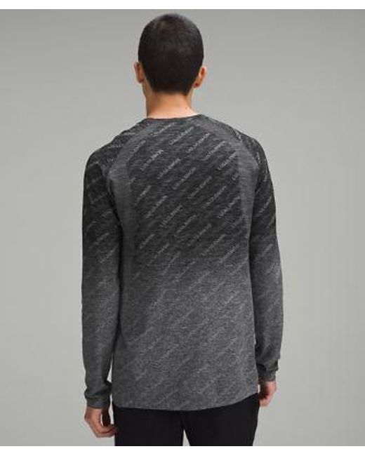 lululemon athletica Gray – Metal Vent Tech Long-Sleeve Shirt – // – for men