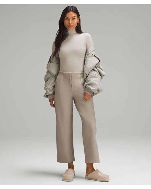 lululemon athletica Gray Wundermost Bodysuit - Ultra-soft Nulu Turtleneck Bodysuit