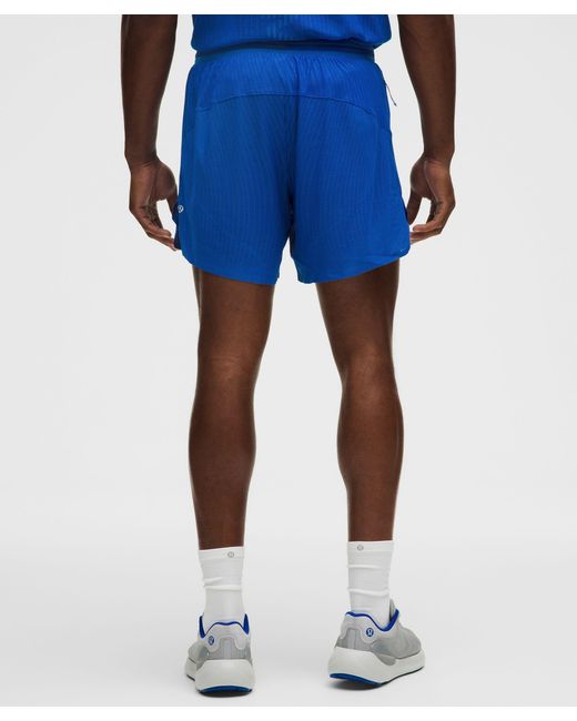 lululemon Fast And Free Airflow Running Short 6” in Blue for Men