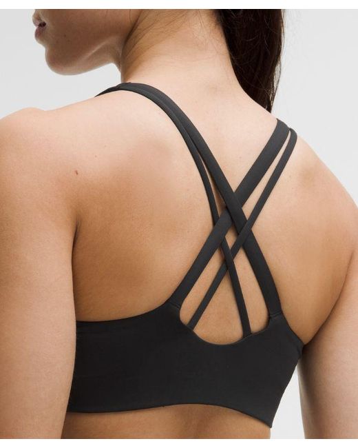 lululemon athletica Black Energy Bra Medium Support, B-D Cups