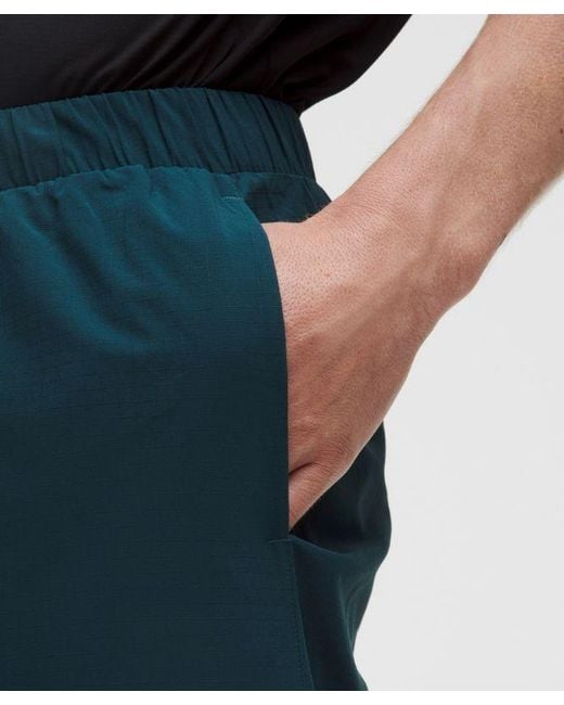 lululemon athletica Black Mile Maker Ripstop Lined Short 6" for men