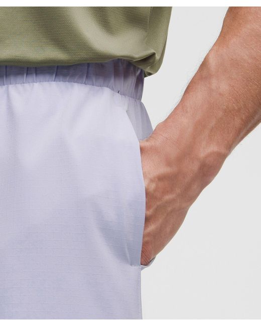 lululemon athletica Green Mile Maker Run Crew Ripstop Linerless Short 6" for men