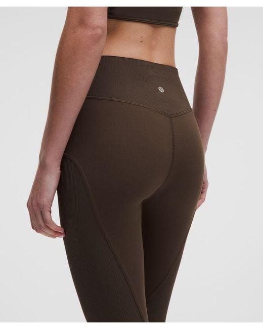 lululemon athletica Multicolor Nulu And Mesh No Line High-Rise Studio Tight 25"