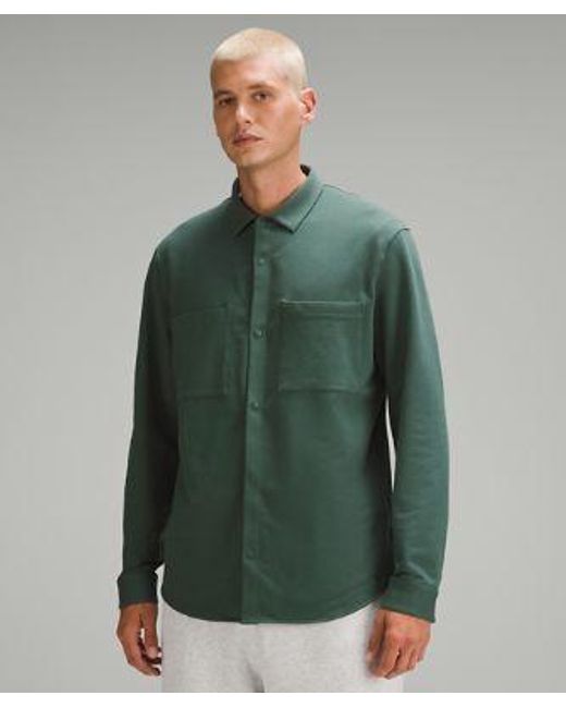 lululemon athletica Green Soft Knit Overshirt French Terry