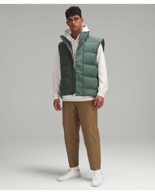 lululemon athletica Wunder Puff Vest Tech Canvas - Color Green - Size L