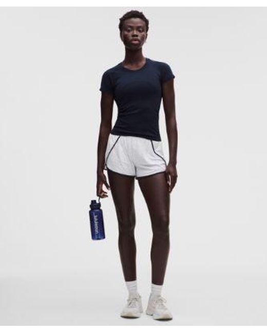 lululemon athletica Blue – Swiftly Mid-Rise Shorts – 3" – – Size 14