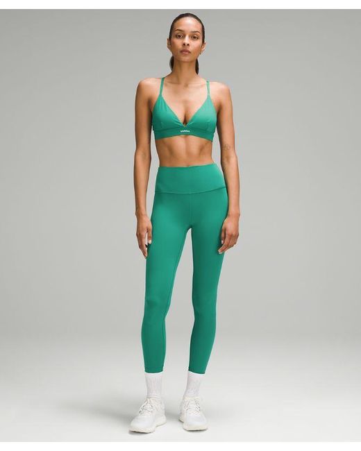 lululemon athletica Green – License To Train Triangle Sports Bra Light Support, A/B Cup – –