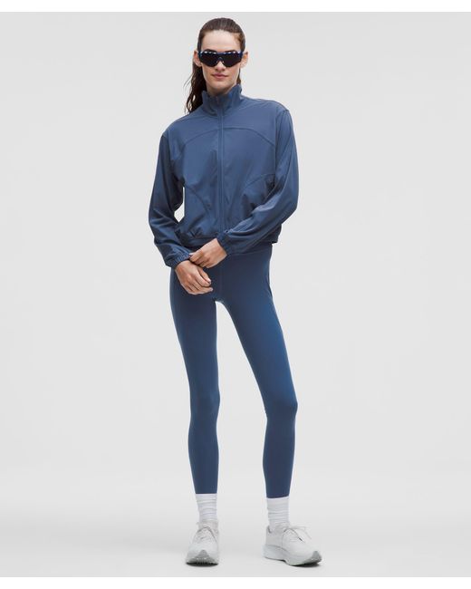 lululemon athletica Blue Sleek Full-Zip Running Jacket