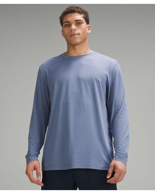 lululemon athletica Blue – License To Train Relaxed-Fit Long-Sleeve Shirt – – for men