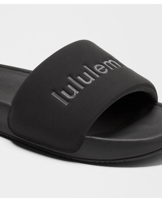 lululemon athletica Black Restfeel Slide
