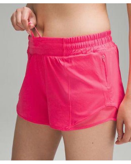 lululemon athletica Hotty Hot Low-rise Lined Shorts - 4" - Color Neon/pink - Size 0