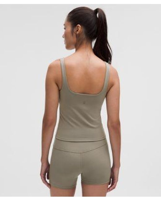lululemon athletica Green Wunder Under Smoothcover Tank Top