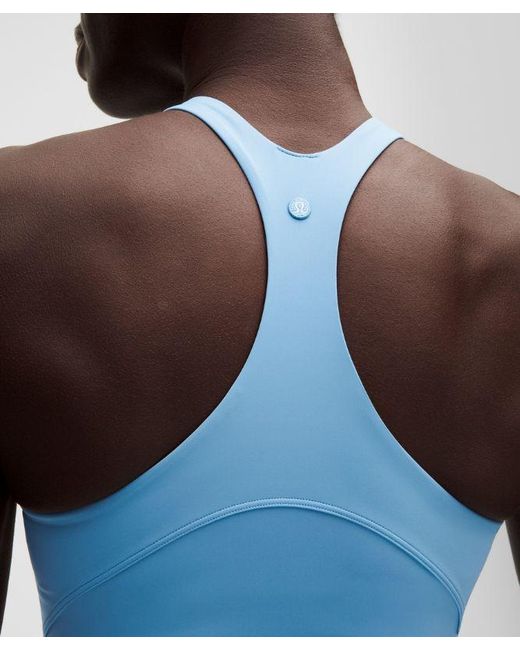lululemon athletica Blue – Racerback High-Neck Tennis Tank Top B/C Cup – – Size Large