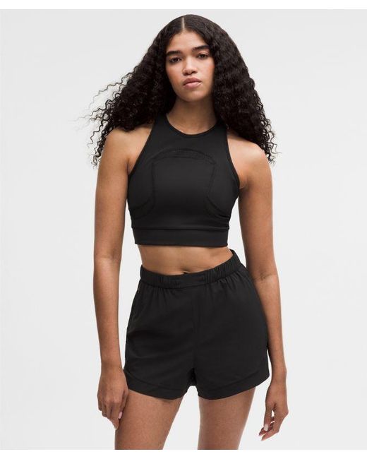 lululemon athletica Black – Mesh Cutout Tank Top Slnsh Collection – – Size Large