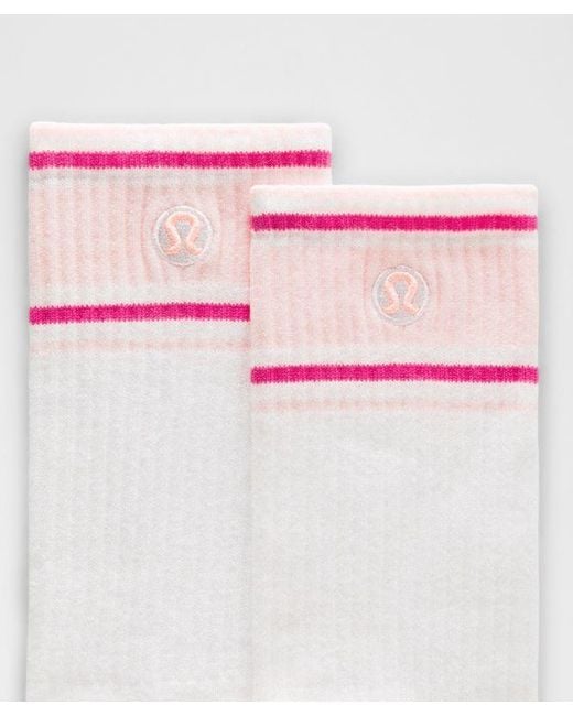 lululemon athletica White Daily Essential Crew Socks