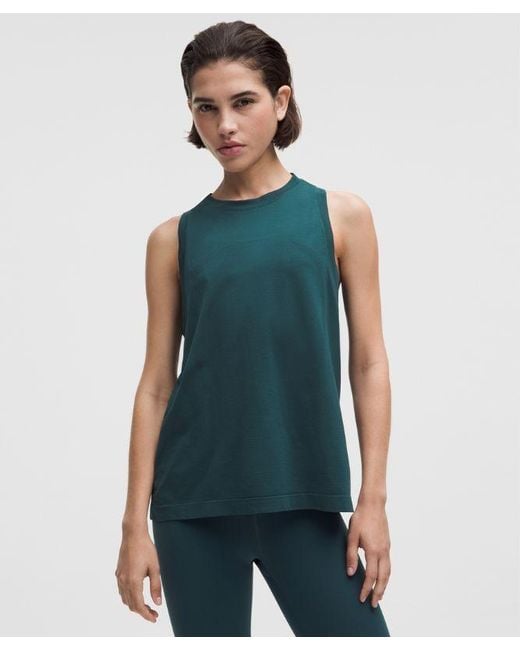 lululemon athletica Blue Swiftly Relaxed Tank Top
