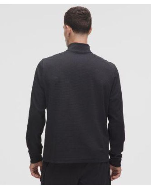 lululemon athletica Blue – Reflective Knit Running Half Zip Long-Sleeve Top – – Size Large for men