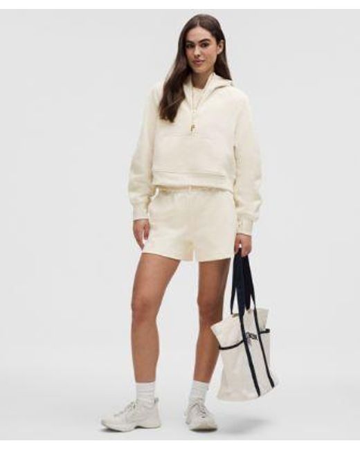 lululemon athletica Natural – Scuba Oversized Half-Zip Hoodie – – Size Medium/Large