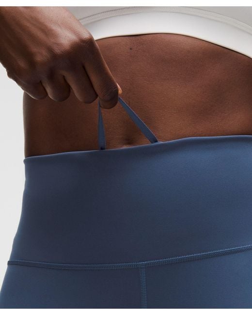 lululemon athletica Blue Wunder Train High-Rise Tight With Pockets 28"