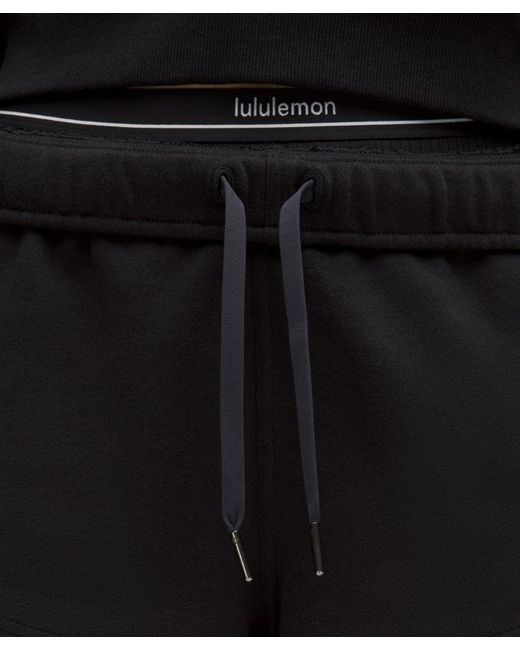 lululemon athletica Black – Scuba Oversized Mid-Rise Dolphin-Hem Shorts – 3" – – Size Large