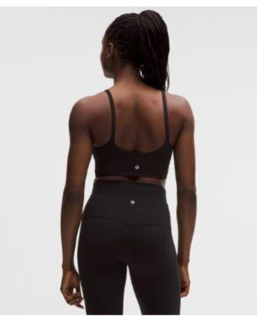 lululemon athletica Black – Focuser High-Neck Sports Bra Light Support, C/D Cup – – Size Large