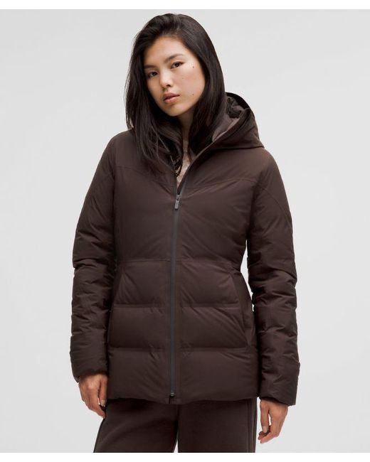 lululemon athletica Brown – Stretchseal Sleet Street 600-Down-Fill Jacket – – Size 6
