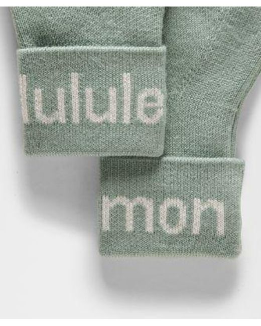 lululemon athletica Green – Wordmark Merino Mittens – – Size Medium/Large
