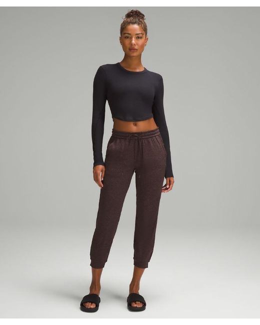 lululemon athletica Brown Soft Jersey Classic-fit Mid-rise Joggers