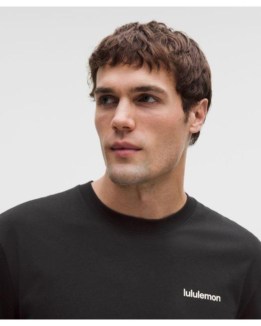 lululemon athletica Black Heavyweight Cotton Jersey T-Shirt for men