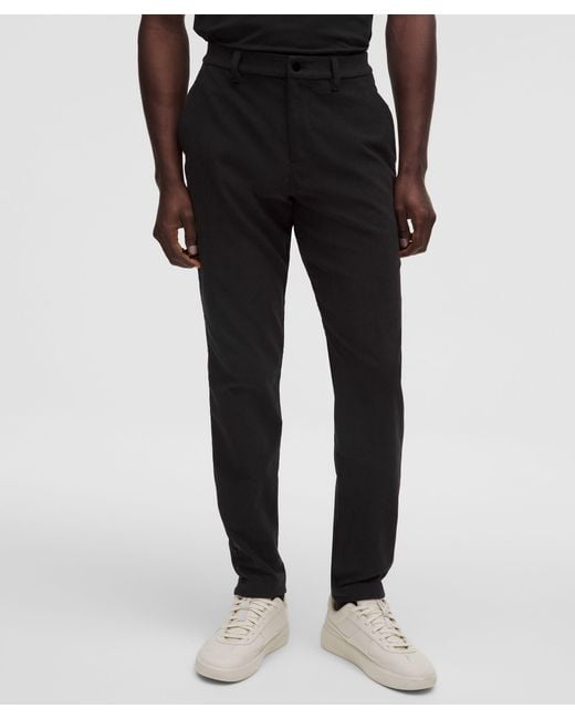 lululemon athletica Black Abc Slim-Fit Trouser 32L for men