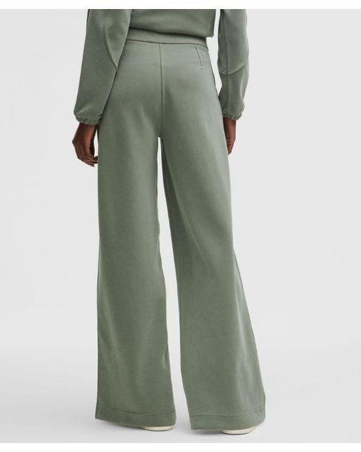 lululemon athletica Green – Brushed Softstreme Pintuck High-Rise Wide-Leg Pants Regular – /Pastel –