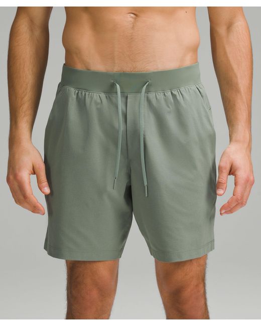 lululemon athletica Green Zeroed In Linerless Shorts 7" for men