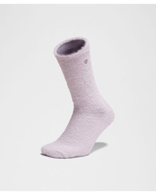 lululemon athletica Pink – Fuzzy Crew Socks – –