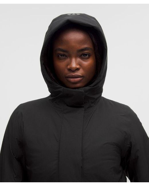 lululemon athletica Black – Waterproof Insulated Cinch-Waist Parka – – Size Large