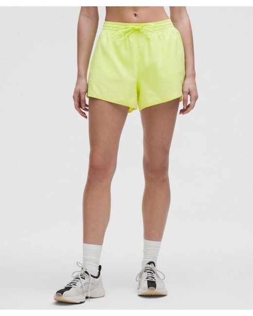 lululemon athletica Yellow Court Rival High-Rise Short 3"