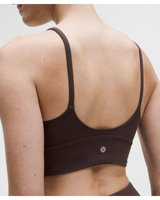 lululemon athletica Brown – Focuser High-Neck Sports Bra Light Support, A/B Cup – –