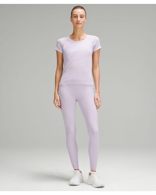 lululemon athletica Purple Swiftly Tech Short-sleeve Shirt 2.0 Race Length