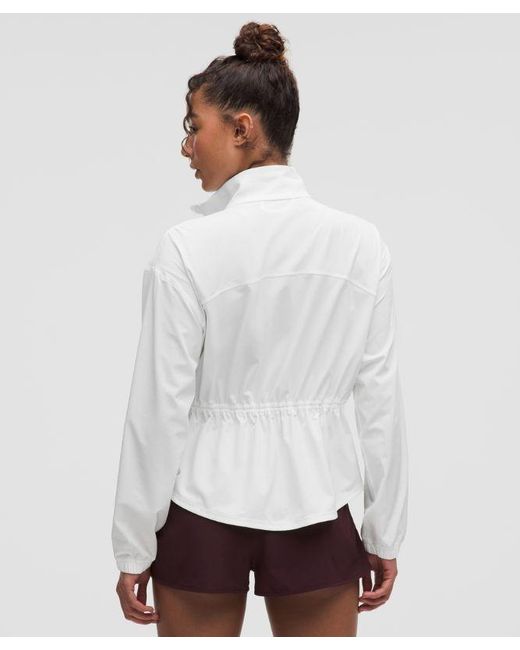 lululemon athletica White Uv-Protective Cinch-Waist Running Jacket