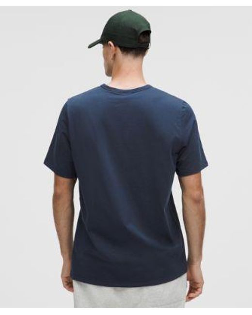 lululemon athletica Blue Organic Cotton Classic-Fit T-Shirt for men