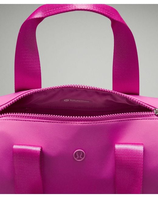 lululemon Knit Nylon Mini Barrel Duffle Bag 5L in Pink | Lyst