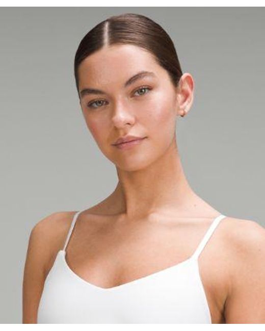 lululemon athletica Gray Align Cropped Cami Tank Top Light Support, A/B Cup