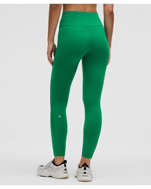 lululemon athletica Green – Wunder Train Mesh Panel High-Rise Tight Leggings – 25" – – Size 4