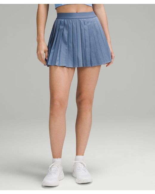 lululemon athletica Blue High-rise Pleated Tennis Skirt