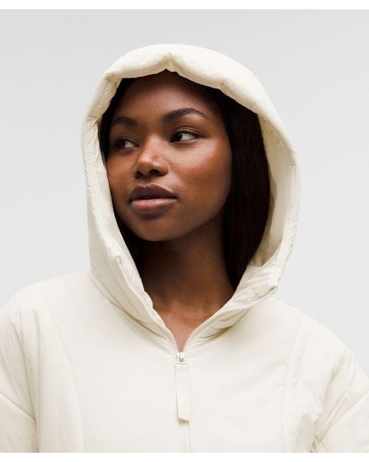 lululemon athletica Natural – Thermozen Insulated Hoodie – – Size Large