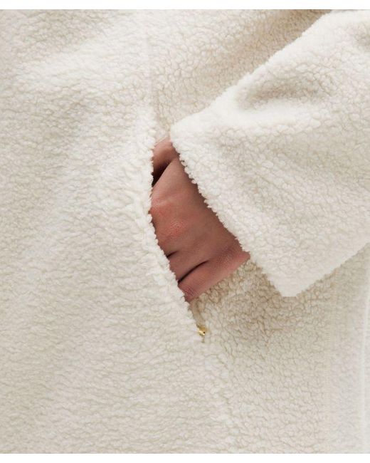 lululemon athletica White – Lunar New Year Sueded Boucle Stand-Collar Coat – – Size Large