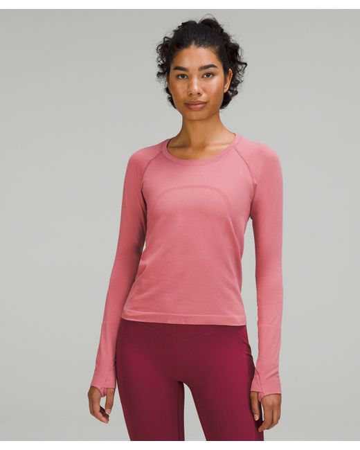 lululemon athletica Red Swiftly Tech Long-Sleeve Shirt 2