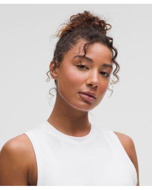 lululemon athletica Red Swiftly High-Low Cropped Tank Top