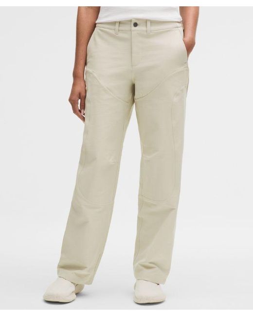lululemon athletica Natural – Utilitech Twill Mid-Rise Carpenter Pants Slnsh Collection – Color Khaki – Size 28