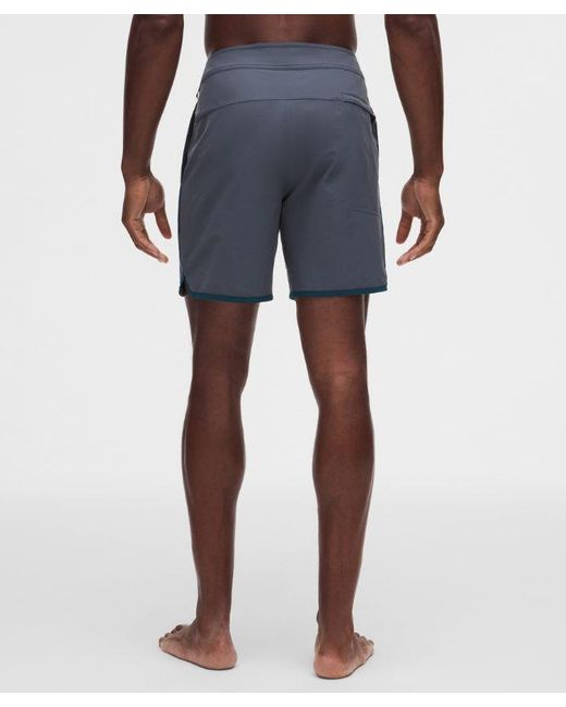 lululemon athletica Blue – Classic-Fit Linerless Board Shorts – 7" – Size 12 for men