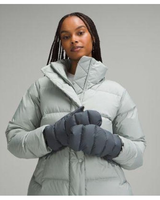 lululemon athletica Blue Wunder Puff Mittens